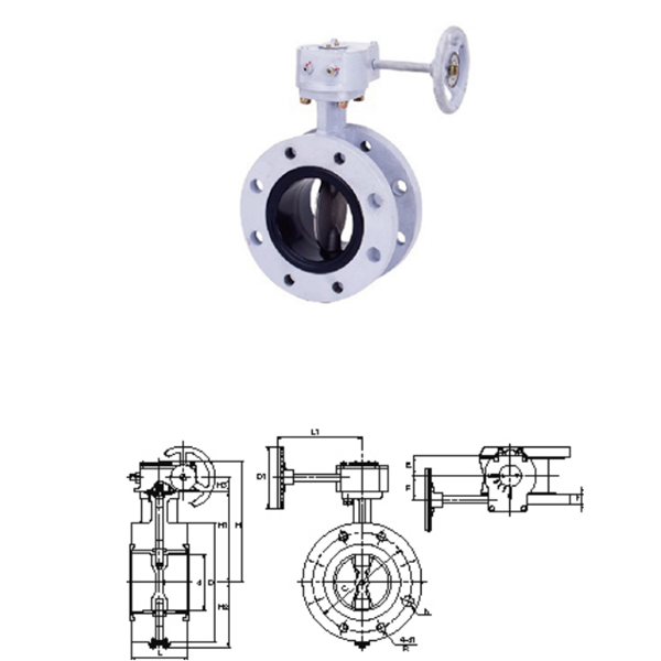 KITZ開滋齒輪型，法蘭型10K蝶閥G-10DJFU-500A