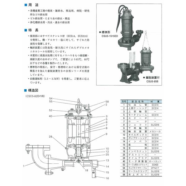 日本EIM 吸入式漩渦泵Cis 27-65x50Wa.5.5kw