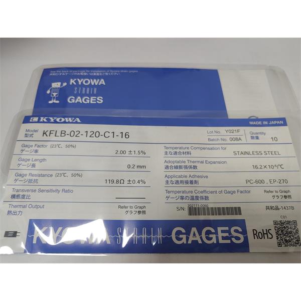 日本原裝進(jìn)口KYOWA應(yīng)變片KFGS-4N-120-C1-23 N30C2