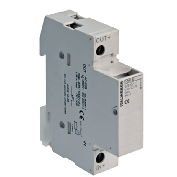 意大利ITALWEBER PCF 保險絲座PCF 8x31 2P 20A